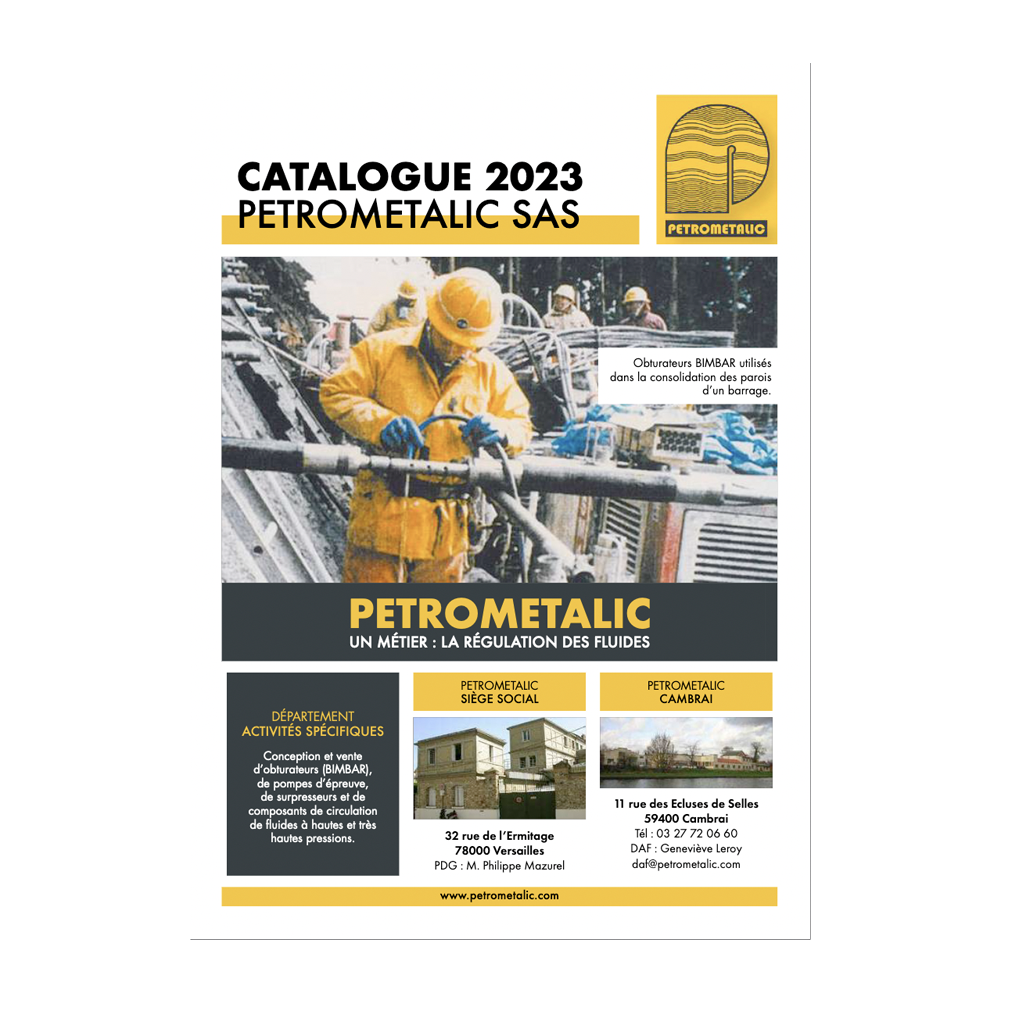 Catalogue Petrometalic 2023 / Petrometalic main catalog 2023